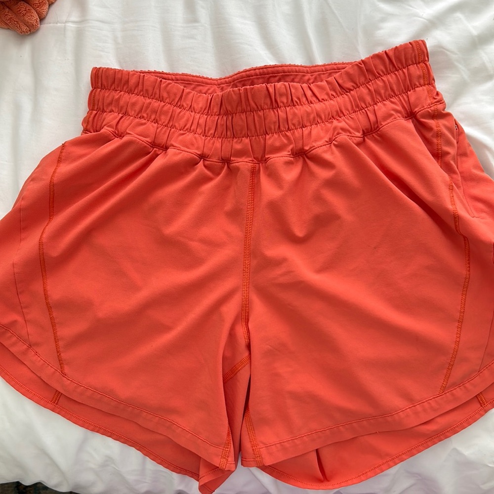 Lululemon track that high rise shorts